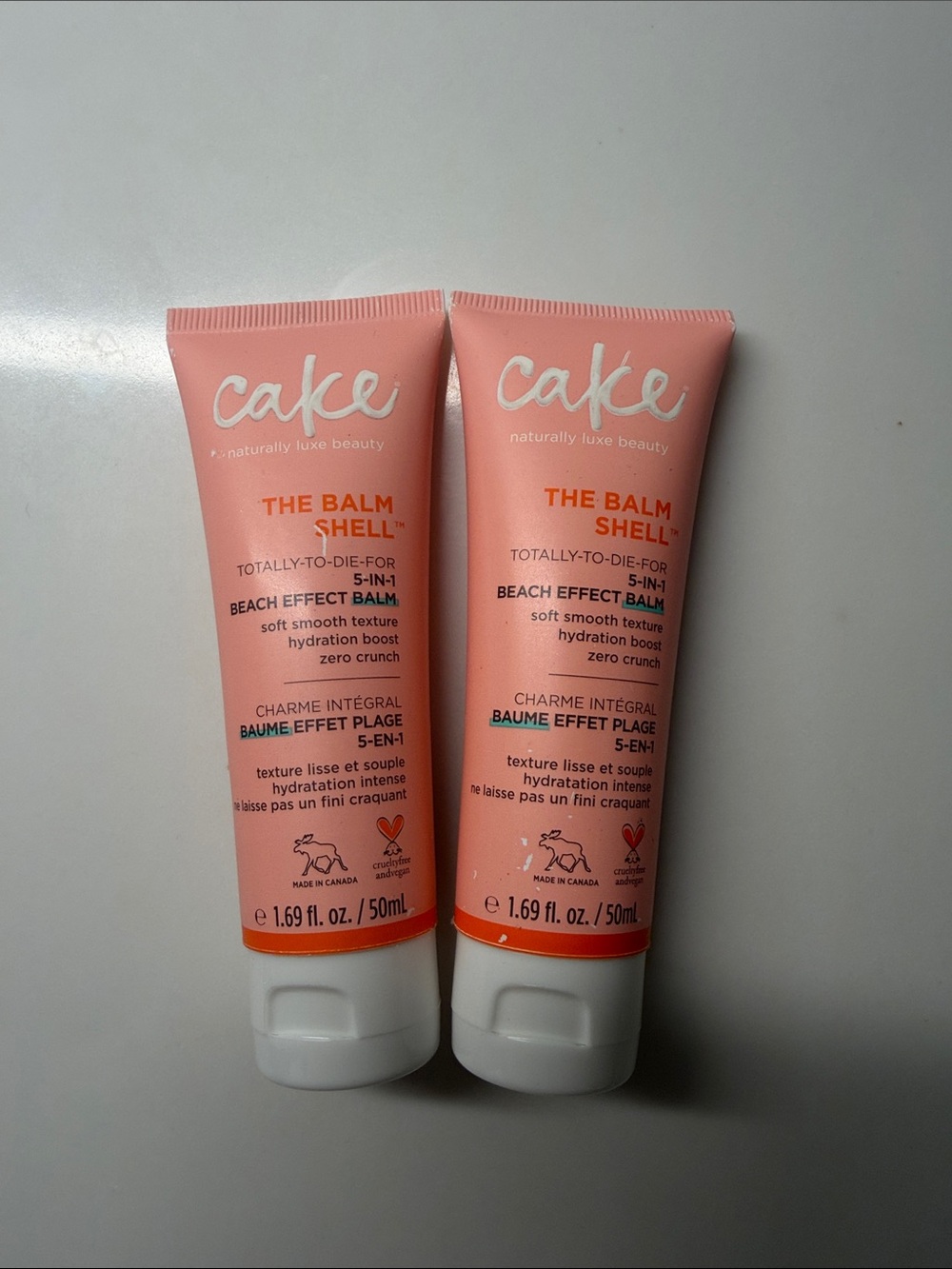 2-Pack Cake The Balm Shell Beach Effect Balm | Texturizing Hair Balm | NWOT